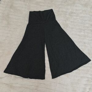 Grayish Black Wide-Leg Pants